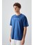 Parlament %100 Pamuk Kalın Yumuşak Dokulu Oversize Fit Baskılı Erkek T-Shirt - 88358 1