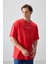 Fiesta %100 Pamuk Kalın Yumuşak Dokulu Oversize Fit Baskılı Erkek T-Shirt - 88358 1