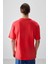 Fiesta %100 Pamuk Kalın Yumuşak Dokulu Oversize Fit Baskılı Erkek T-Shirt - 88358 5