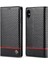 Iphone Xr Manyetik Karbon Fiber Kart Ekleme Deri Folio Için Kılıf (Yurt Dışından) 1