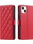 Iphone 15 Için Telefon Kılıfı Artı Kafes Manyetik El Kayışı Kart Yuvaları Flip (Yurt Dışından) 1
