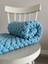 Handmade Azur Renk Puffy Bebek Battaniyesi 90X90 cm 3
