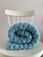 Handmade Azur Renk Puffy Bebek Battaniyesi 90X90 cm 4