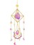 Suncatcher Kristal Boho Dekor, Mor Taş Güneş Yakalayıcı Windows Için Asılı, Yeni Eve Taşınma Manevi Hediye,декоративные Подарки (Yurt Dışından) 1