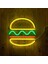 Hamburger Neon Işık Neon Burcu USB Powered Duvar Sanatı Işık Neon Dekor Ev Dekorasyon Parti Düğün Mağaza Restoran Için,(Yurt Dışından) 4