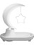 3-In-1 Bluetooth Ses Kablosuz Şarj LED Başucu Romantik Renkli Atmosfer Gece Lambası Yatak Odası Işığı (Yıldız),(Yurt Dışından) 1