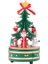 Noel Süslemeleri Noel Ahşap Dönen Müzik Kutusu Noel Ağacı Şekli Ev Partisi Dekoru Süs Yeşil (Yurt Dışından) 1