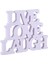 3 Adet Canlı Aşk Laugh Düğün Dekorasyonu Için Ahşap Harfler (Beyaz) (Yurt Dışından) 1