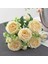 Dekorasyon Için 3 Demet Yapay Çiçek Gül Sahte Buket Dekor Çiçek Düzenlemeleri Düğün Şampanya (Yurt Dışından) 4