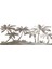 Palm On Beach Metal Duvara Monte Süs Ev Plaj Sahnesi Metal Sanat Çelik Duvar Dekor Burcu (Yurt Dışından) 1