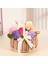 Dokuma Rattan Depolama Sepeti Çiçek Kız El Sepeti Yay ile El Yapımı, S,организаторы Кухни (Yurt Dışından) 4