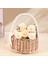 Dokuma Rattan Depolama Sepeti Çiçek Kız El Sepeti Yay ile El Yapımı, S,организаторы Кухни (Yurt Dışından) 5
