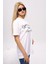 Yazılı Baskılı Kısa Kol T-Shirt, Pamuklu Tişört, Basic, Rahat, Spor, 4