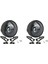 2x Motosiklet Cafe 6.5 Inç LED Far Spiral Beyaz Yan Montaj Braketi (Yurt Dışından) 1