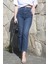 Koyu Mavi Slim Fit Kadın Mom Jean MG1738 2