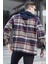 Lacivert Kapüşonlu Ekoseli Oduncu Gömlek 5577 3