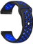 Huawei Watch Gt 3 Active 42MM Kordon Delikli Çift Renk Silikon Mavi 1