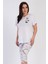 Kadın Büyük Kısa Kol Kaprili Pijama Takım 312064 1