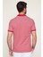 Erkek Slim Fit Dar Kesim Pamuklu Fermuarlı Bordo Polo Yaka Tişört 5