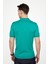 Erkek Slim Fit Dar Kesim Pamuklu Örme Triko Yeşil Polo Yaka Tişört 4