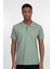 Erkek Slim Fit Dar Kesim %100 Pamuk Düz Pike Mint Polo Yaka Tişört 1