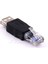 Kristal Kafa RJ45 Erkek USB 2.0 Af A Dişi Adaptör Konnektörü Dizüstü Lan Ağ Kablosu Ethernet Dönüştürücü Adpater (Yurt Dışından) 1