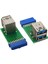 Dikey USB 3.0 Adaptörü 20 Pinli Dişi Usb3.0 Anakart 20 Pinli Çift Parçalı Adaptör (Yurt Dışından) 5