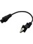 Pin Jp Abd Tak 2 Kutuplu Iec 60320 C5 3 Prong Ac Güç Kablosu Kısa Dizüstü Taşınabilir Kablo 20 cm (Yurt Dışından) 2