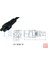 Pin Jp Abd Tak 2 Kutuplu Iec 60320 C5 3 Prong Ac Güç Kablosu Kısa Dizüstü Taşınabilir Kablo 20 cm (Yurt Dışından) 4