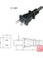 Pin Jp Abd Tak 2 Kutuplu Iec 60320 C5 3 Prong Ac Güç Kablosu Kısa Dizüstü Taşınabilir Kablo 20 cm (Yurt Dışından) 5