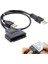 Yeni Sabit Disk Sürücüsü Sata 7 + 15 Pin 22 - USB 2.0 Adaptör Kablosu 2.5 Sata HDD Dizüstü Bilgisayar (Yurt Dışından) 1