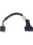 USB 3.0 20-Pin Erkek - USB 2.0 9-Pin Anakart Başlık Dişi Adaptör Kablosu (Yurt Dışından) 4