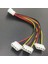Angitu 2 Adet/grup 4pin Lp4 Molex/ıde Erkek 3x Kadın Splitter Güç Uzatma Kablosu Molex D Tipi Splitter Kabloları (Yurt Dışından) 1