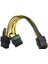 6 Pin - Çift Pcıe 8 Pin (6+2) Grafik Kartı Pcı Express Güç Adaptörü Gpu VGA Uzatma Kablosu Madencilik Kartı Güç Kablosu (Yurt Dışından) 2