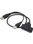 Harici Sata Sabit Sürücü Bağlantı Noktası Bağlantısı USB 2.0 - Sata 7 15 Pin Kablo Dönüştürücü Adaptör Için 2,5 Inç HDD SSD (Yurt Dışından) 1