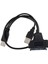 Harici Sata Sabit Sürücü Bağlantı Noktası Bağlantısı USB 2.0 - Sata 7 15 Pin Kablo Dönüştürücü Adaptör Için 2,5 Inç HDD SSD (Yurt Dışından) 2