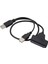 Harici Sata Sabit Sürücü Bağlantı Noktası Bağlantısı USB 2.0 - Sata 7 15 Pin Kablo Dönüştürücü Adaptör Için 2,5 Inç HDD SSD (Yurt Dışından) 3