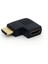 HDMI Erkek Dişi Adaptör Dönüştürücü 90 Derece Açı Sağa / Sola Dönüş HDMI Konektörü Destek Çözünürlükleri 1080P (Yurt Dışından) 2