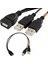 USB 2.0 A Dişi Fiş - 2 Çift USB A Erkek Jakı Y Ayırıcı Hub Adaptör Kablosu (Yurt Dışından) 1