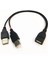 USB 2.0 A Dişi Fiş - 2 Çift USB A Erkek Jakı Y Ayırıcı Hub Adaptör Kablosu (Yurt Dışından) 4