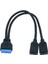 Anakart USB 3.0 20PIN Erkek Çift USB 3.0 Dişi Kablo Pc Bilgisayar Kasası 2 Port Usb3.0 Anakart 20PIN Başlık Adaptörü (Yurt Dışından) 4