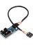 Pin USB Başlığı Erkek 1 Ila 2 Kadın Uzatma Splitter Kablosu 9 P Konnektör Adaptörü Plastik + Metal Malzeme (Yurt Dışından) 3