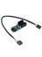 Pin USB Başlığı Erkek 1 Ila 2 Kadın Uzatma Splitter Kablosu 9 P Konnektör Adaptörü Plastik + Metal Malzeme (Yurt Dışından) 5