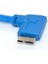 30CM USB 3.0 A Erkek Fişten Mikro B Erkeğe 10PIN 90 Derece Dik Açılı Kısa Kablo (Yurt Dışından) 3