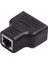 Yeni RJ45 Splitter Adaptörü 1 Ila 2 Çift Dişi Bağlantı Noktası Cat5/cat 6 Lan Ethernet Sockt Ağ Bağlantıları Splitter Adaptörü (Yurt Dışından) 1