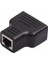 Yeni RJ45 Splitter Adaptörü 1 Ila 2 Çift Dişi Bağlantı Noktası Cat5/cat 6 Lan Ethernet Sockt Ağ Bağlantıları Splitter Adaptörü (Yurt Dışından) 2