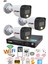 3 Kameralı 1080P 2Mp Görüntü Gece Renkli Full Hd Ultra Led Gece Renkli Güvenlik Kamerası Seti 320GB 1