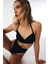 Basic Super High Leg Siyah Bikini Altı 5