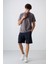 Koyu Gri Pamuklu Kalın Yumuşak Dokulu Standart Fit Basic Polo Yaka Erkek T-Shirt - 88348 3