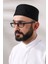 Siyah Kapitone Desenli Kadife Kalıp Namaz Takkesi 1